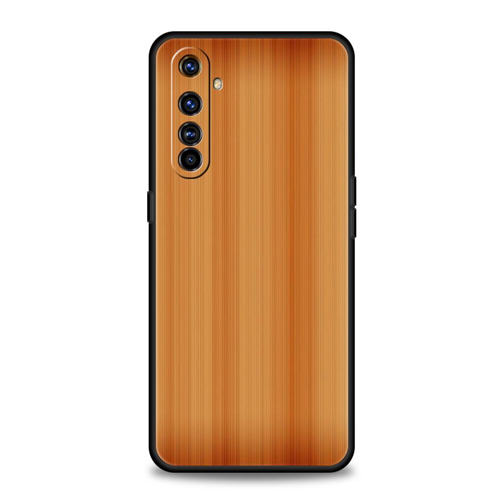 Carved Wood Phone Case for Realme 8 9 Pro Plus 8i 9i 6 7 GT2 C21 C25 C3 C11 11 Pro 5G Plus Shockproof Silicone Shell Capas Bags