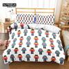 Cartoon Nutcracker Duvet Cover Set Christmas Tree Star Bedding Set Microfiber Royal Guarder Comforter Cover Twin King Queen Size Tool
