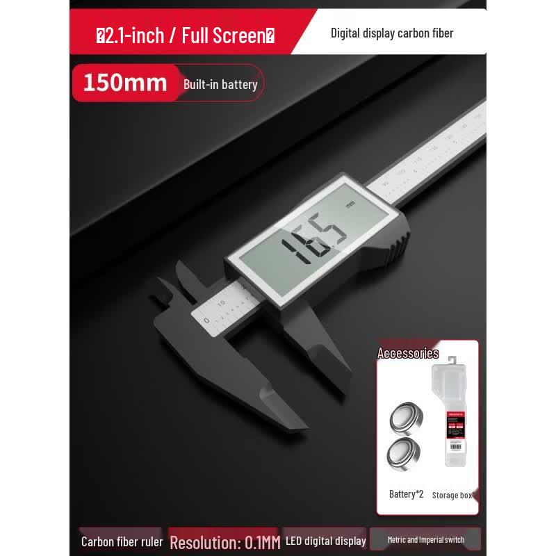 DELIXI Digital Vernier Caliper Industrial Grade CN plug (adapter included)