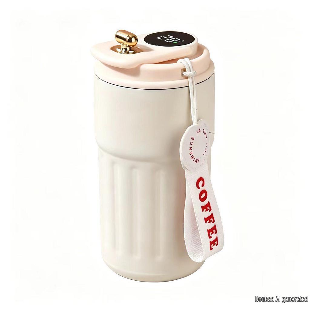 316 Stainless Steel Smart Display Insulated Coffee Mug, Large Capacity with Custom Logo