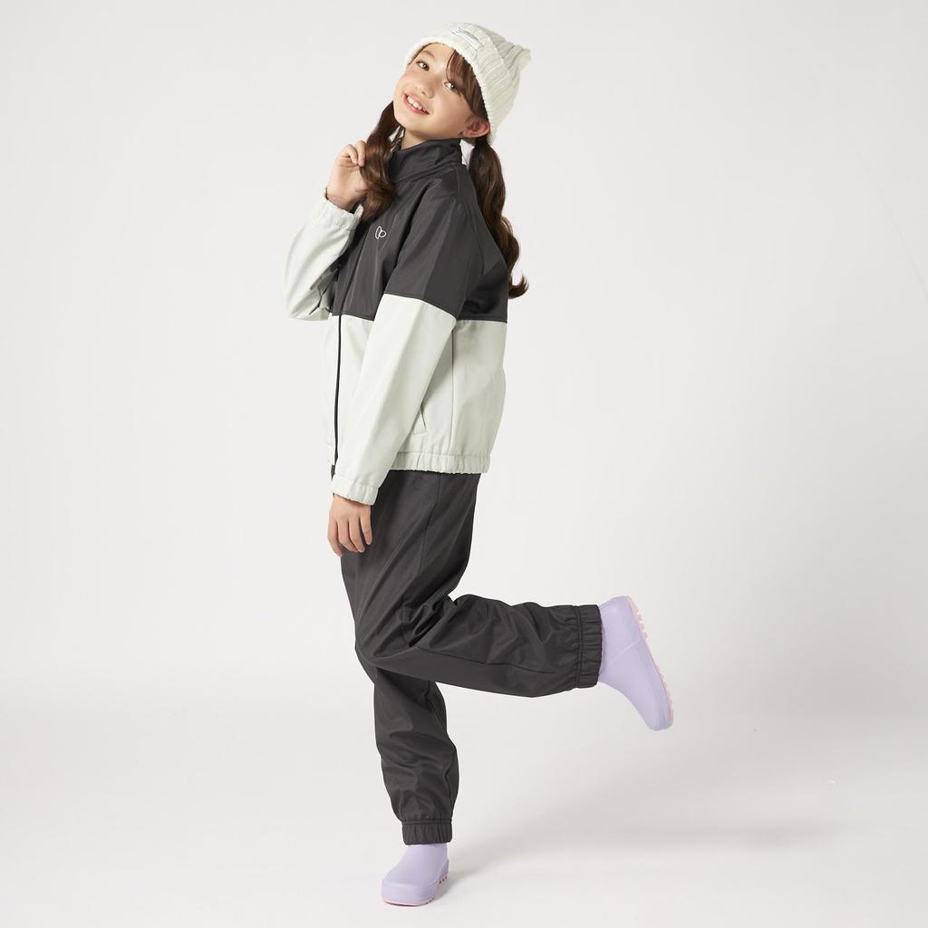 Ocean Pacific 174502 Jacket and Size L Kids' Water-Repellent Full-Zip Pants, 2-Piece Set, Three-Layer Bonded, Black,