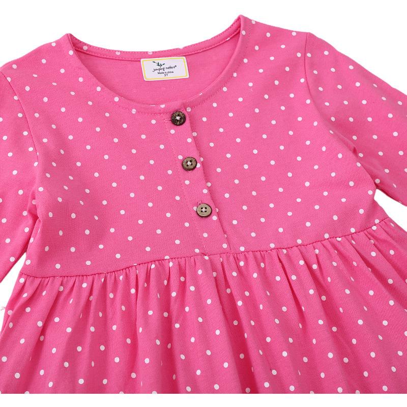 Dievčenské patchworkové šaty s výšivkou v európskom a americkom štýle, s dlhým rukávom a okrúhlym výstrihom - Kolekcia Jar & Jeseň.