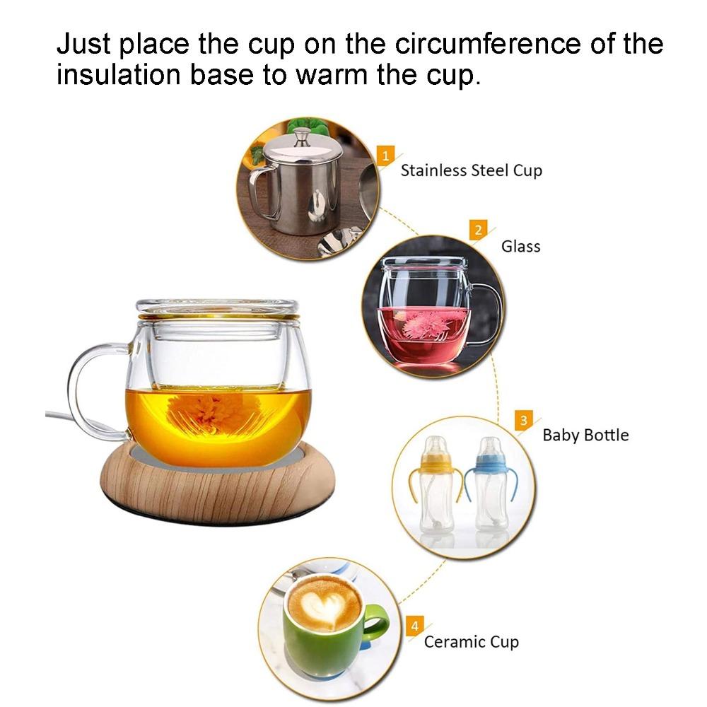 Fast Heating Cup Warmer Low Power Heater Coaster Coffee Mug Warmer Beverage Warmer Office Desk