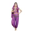 Halloween Costume Arabian Princess Style Belly Dance Outfit for Women Adult Size Set with Coin Decorations Perfect for Dance and Fancy Dress
