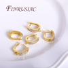 18K Gold Plated Brass with Zircon Earring Hook Clasps,Earwires Fasteners For Earring,DIY Jewelry Making,Accessories For Earrings