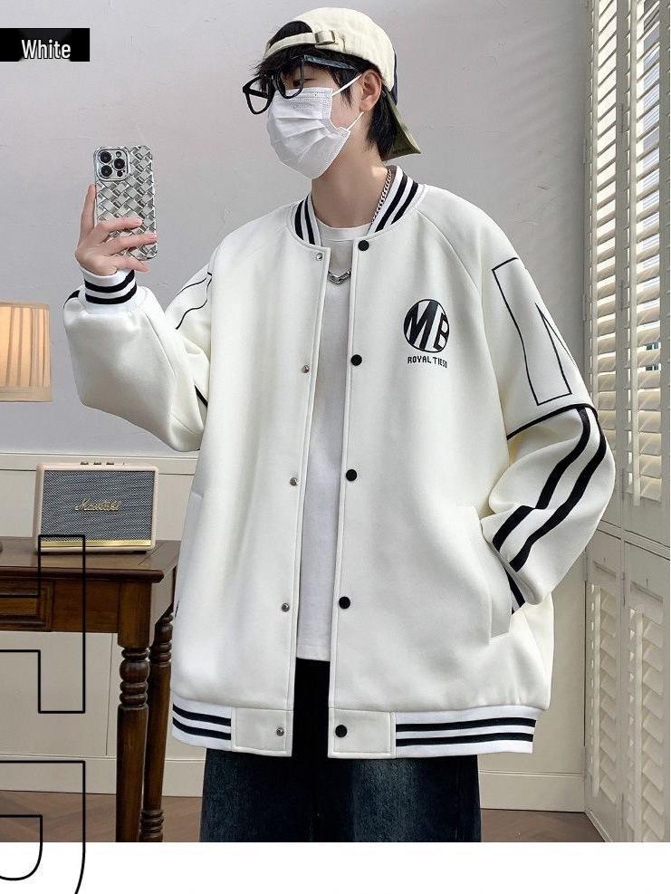 Youth Baseball Jacket for Spring and Autumn - Stylish 2025 Outerwear for Junior High and High School Boys