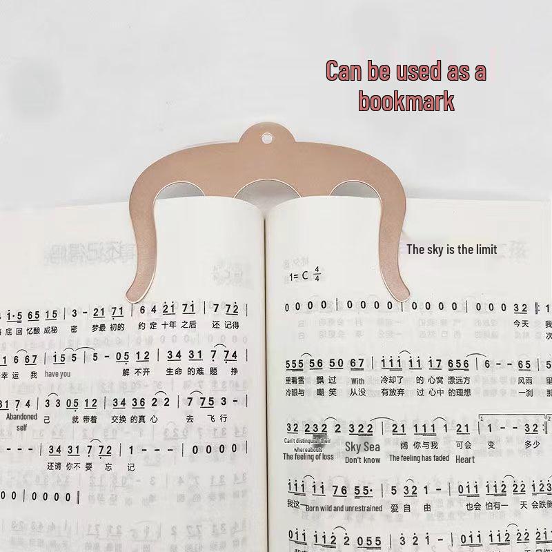 Metal Music Note Bookmark Clip - Ideal Gift for Music and Reading Lovers