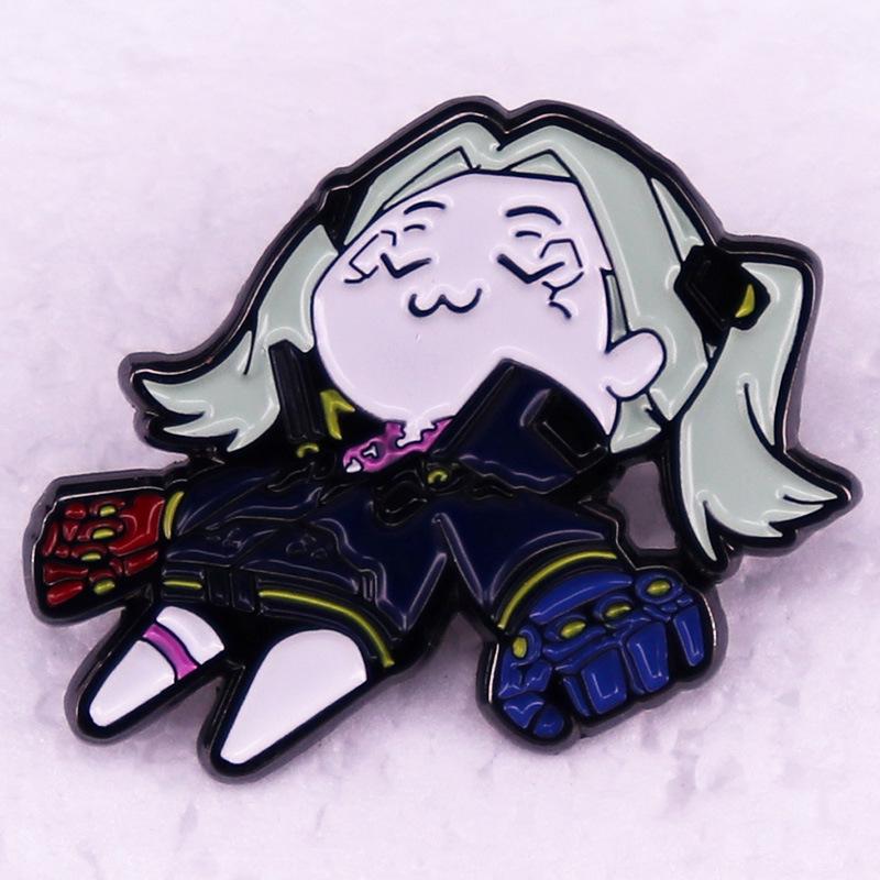 Electric Rebel Cyberpunk Brooch & Game Badge Accessory