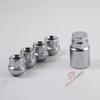 M12X1.5 M12X1.25 Steel 4pcs 22mm Car Wheel Rim Lock Nuts Locking Lug Nuts With Key