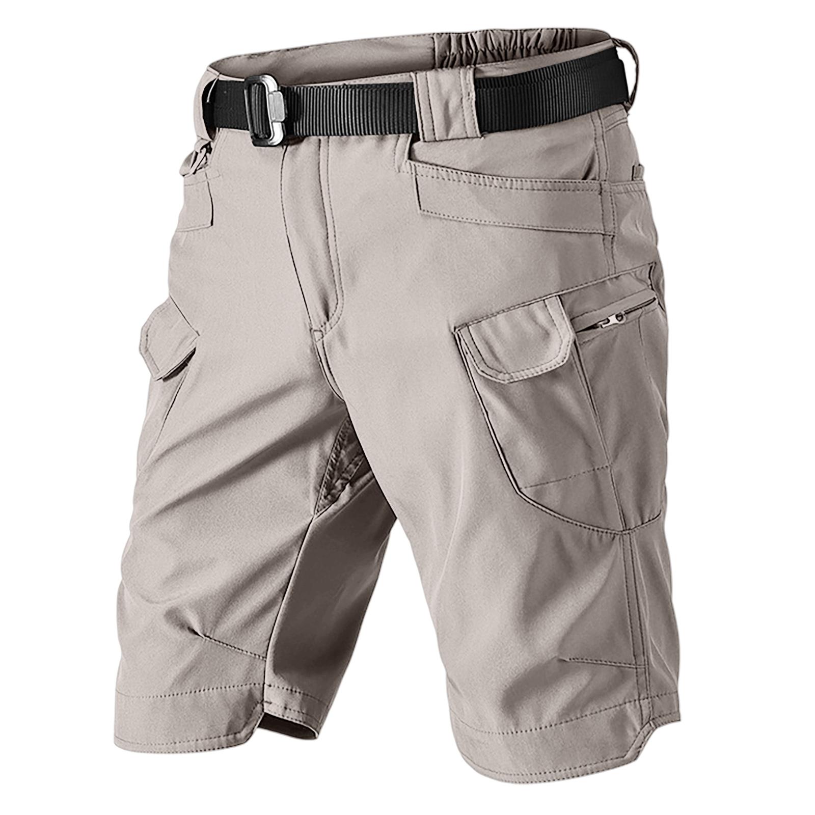 

Men s Casual Workwear Multi-Pocket Shorts XL хакі