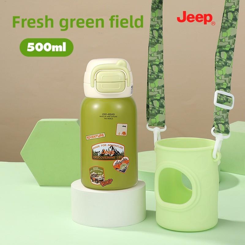 Outdoor Kids Insulated Water Bottle With Thickened Design And Reusable Straw For Portable Hydration
