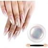 1 Pcs Neon Pearl Chrome Nail Powder, Magic Mermaid Chrome Nail Powder Iridescent Fairy Shell Nail Glitter Powder, Aurora Nail 0.2g