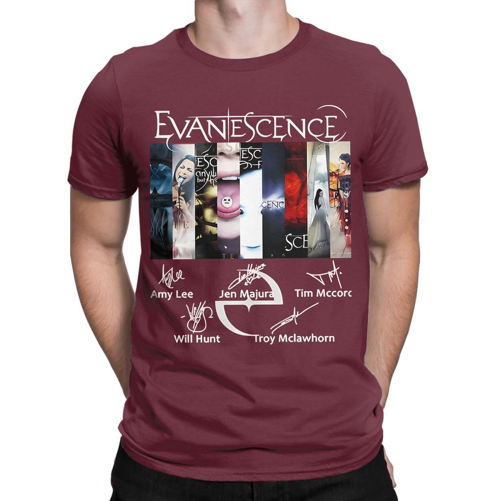 Evanescence Signature Funny 100 Cotton Tshirt Amy Lee Evanescence Tops Tees For Unisex