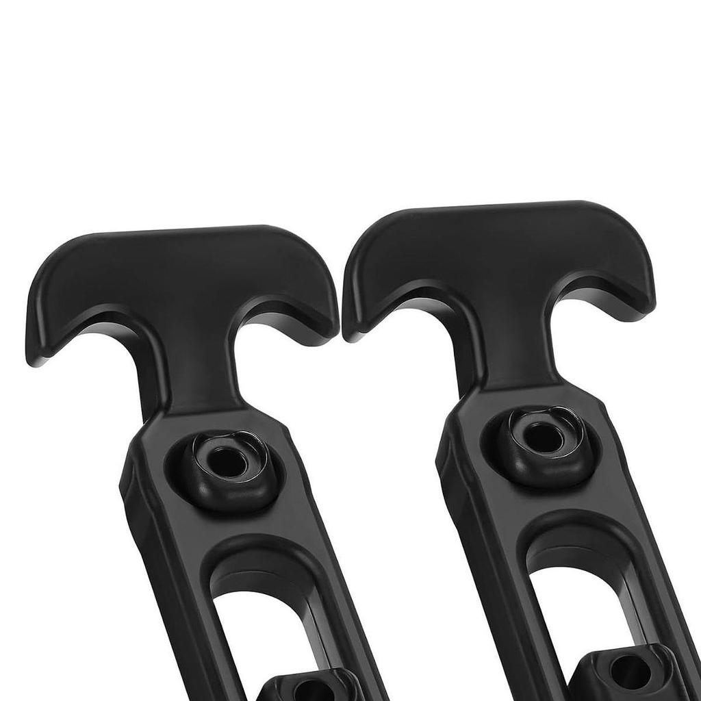2 Pieces T Handle Hasp Draw Latch Latches Sturdy Easy To Assemble Rubber Flexible with Screws