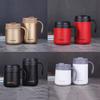 Double-Walled Insulated Coffee Mug Stainless Steel 500ML Thermal Coffee Mug with Lid Portable Sealed Water Cup Business Use