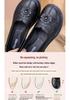 2026 Spring/Autumn Women's Flat Slip-On Leather Shoes for Wide Feet - Lightweight, Super Soft, Perfect for Middle-Aged and Elderly