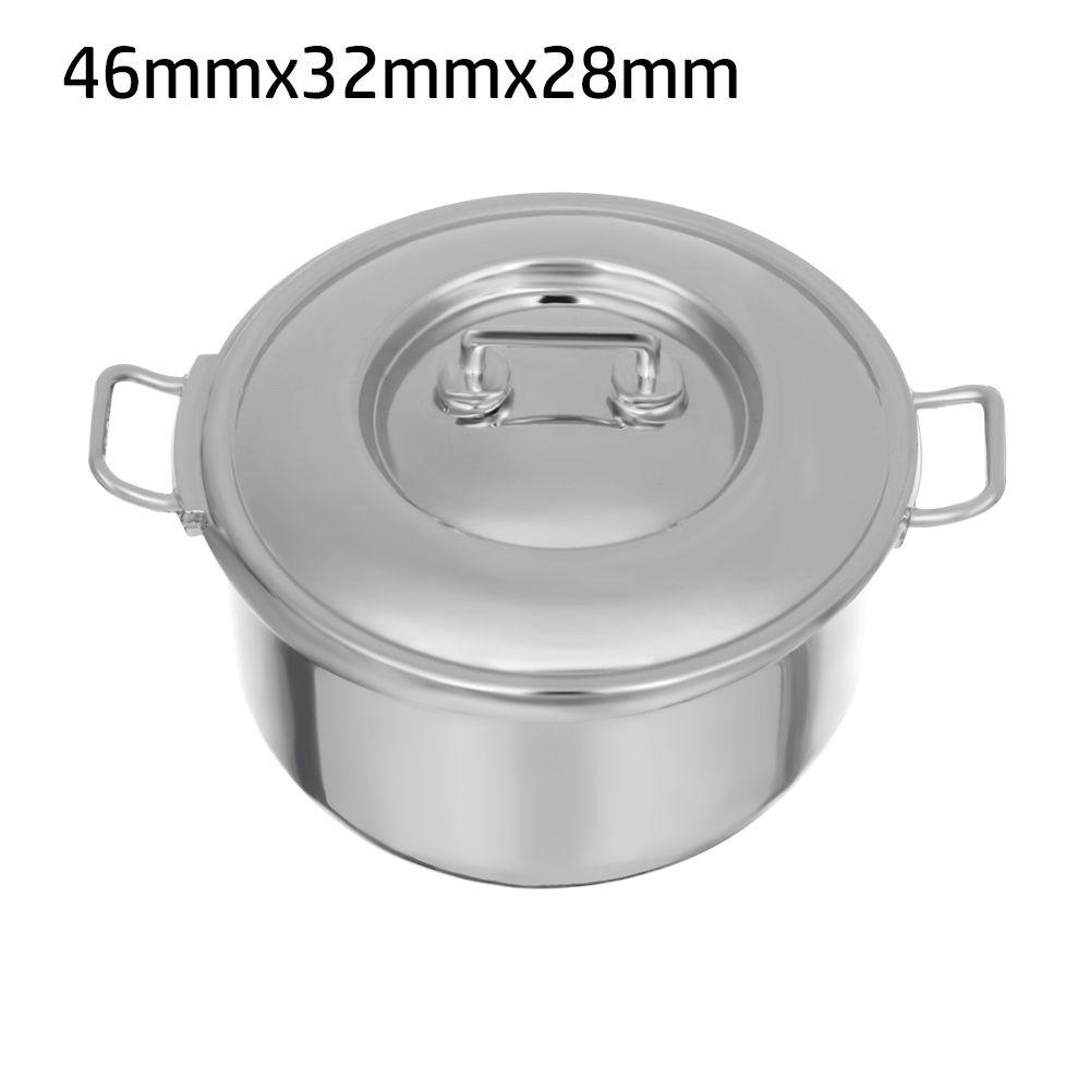 Kitchenware Kitchen Cooking Toys Miniature Soup Pot Mini Cookware With Cover Dollhouse Accessories