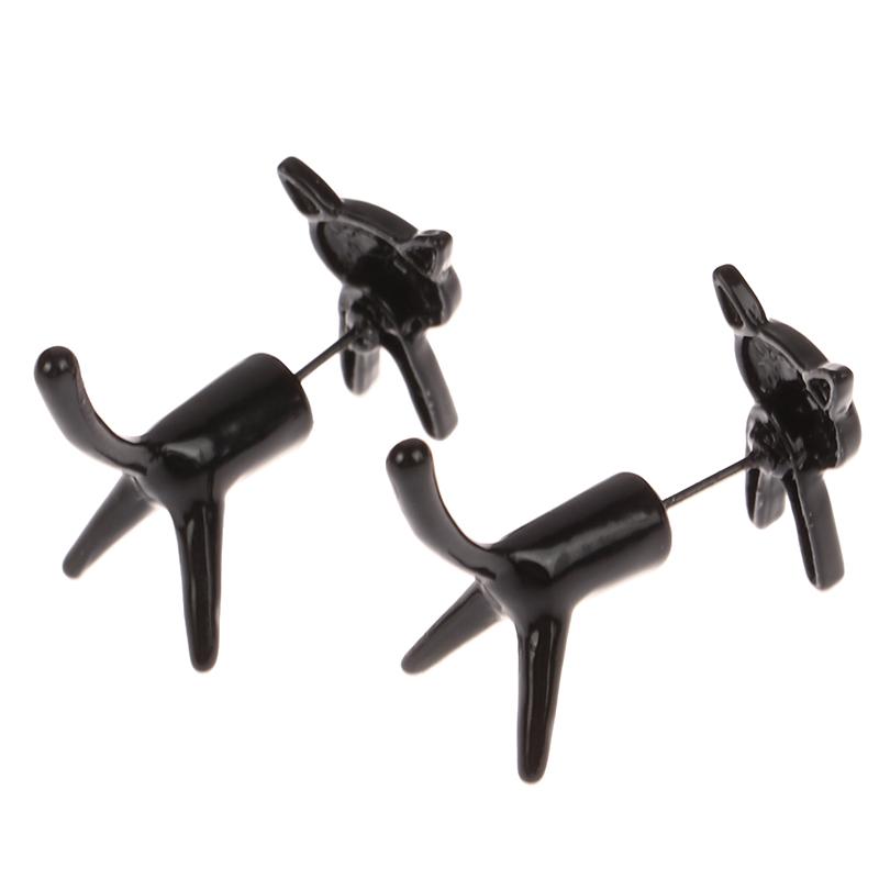1 Paar Lustige Schwarze Katze Persönlichkeit Ohrring Für Frauen Niedliche Kätzchen Tier Ohrringe