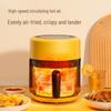 Lwell Transparenter Mini-Heißluftfritteuse aus Glas für 1-2 Personen - Ölfreier Elektrischer Frittierer für Pommes Frites