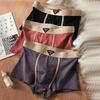 Men's Cotton Mid-Waist Jacquard Boxer Briefs - Soft, Comfortable, and Breathable