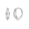 Hoop Earrings for Women, 3 Rows, 925 Silver, Metal Allergy Resistant, Women's Earrings, Ring, Simple Gift, Everyday Use, Commuting, Women's Gift,