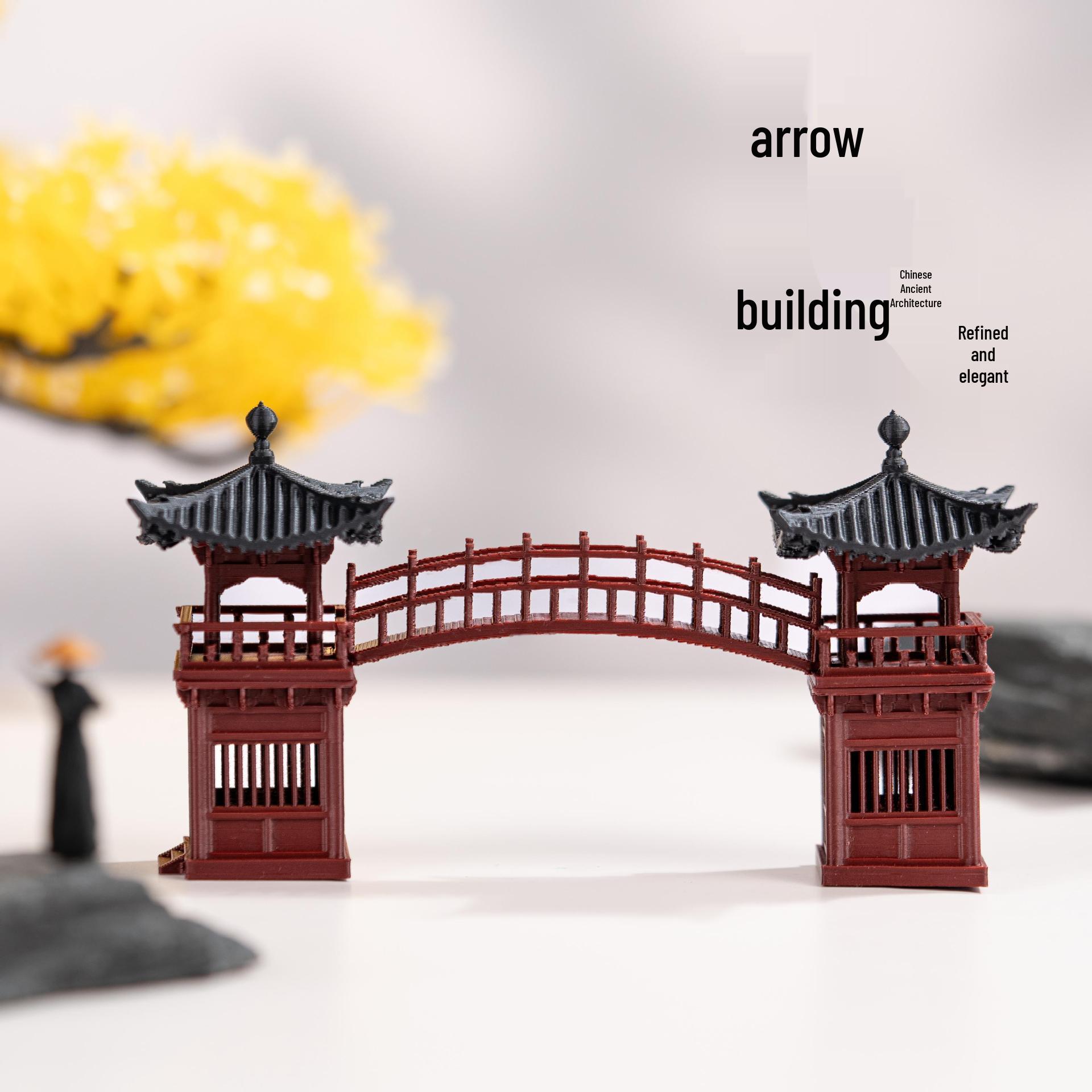 Chinese Bonsai Rockery Pavilion: Resin Aquarium & Sandbox Landscaping Ornaments