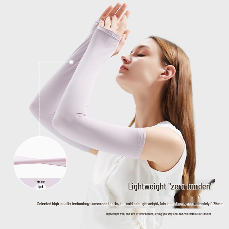23 Manches de Bras de Protection Solaire en Soie Glacée Améliorées pour Femmes - Été Sports de Plein Air & Conduite