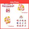 Buntes Kirby Geburtstagsparty Dekorations-Ballon-Set für Erwachsene und Kinder