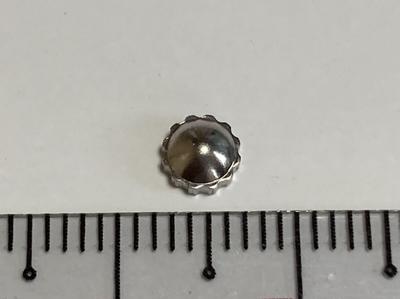 SEIKO 1 Stainless Silver Crown Piece, New, Steel, Color, CW