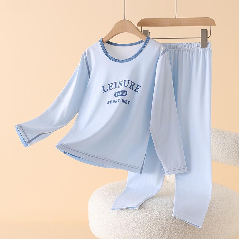 Kids' Underwear & Pajama Set for Boys and Girls - Warm Autumn School Uniform Innerwear for Primary & Middle School Students
