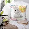 Pillow Cover Happy Easter Bunny Pattern Cushion Cover Eggs Novelty Pillow Case For Sofa Home Decorative Pillowcases