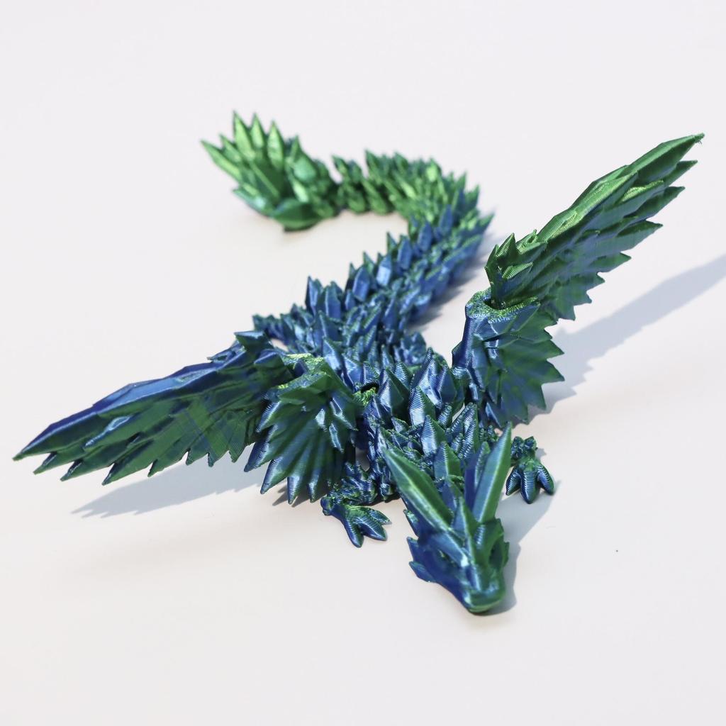 Colorful 3D Printed Dragon Egg Crystal Ornament Set - Creative and Trendy Toy and Gift.