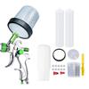 Spray   Bekervormpjes en Deksel Systeem Wegwerp 50 stuks 20,3 oz Vormpjes 50 stuks Dekseltjes 1 Harde Beker 1 Bevestiging   10 Dopjes 1 Mengstaafje 2 Adapters