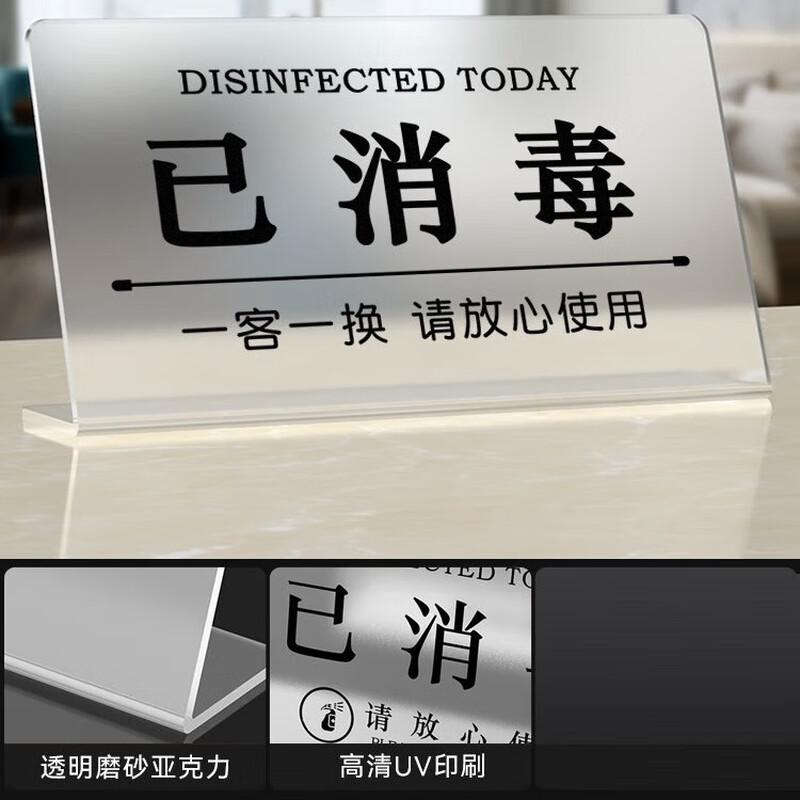 Beiduoyang  Today Disinfected  Room Reminder Sign