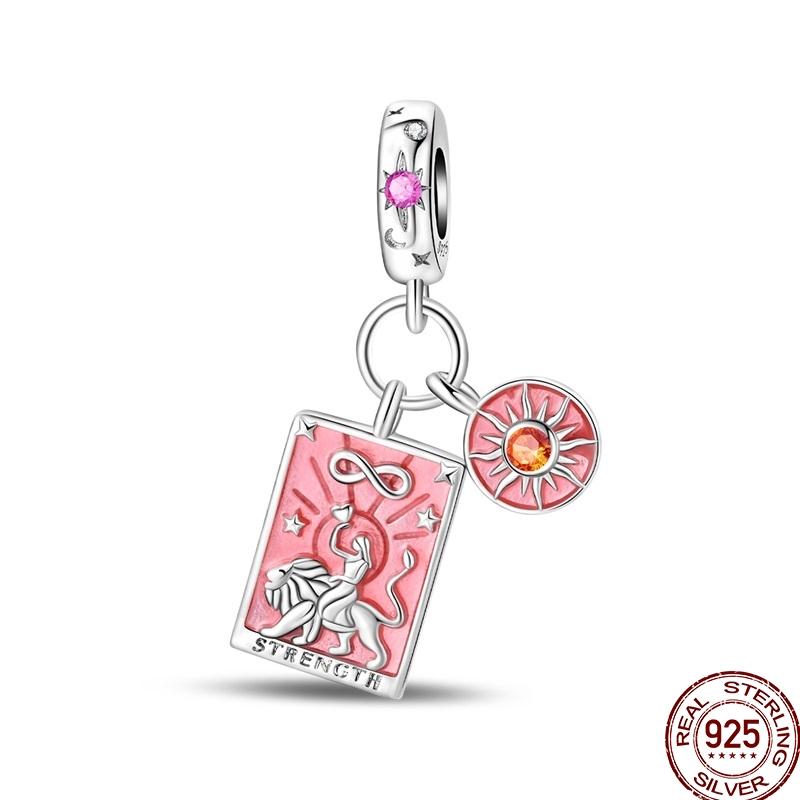 Charms Copper Tarot Card Devil Hermit Wheel Of Fortune Sun Star Pendant Fit Bracelets Necklace Diy Jewelry