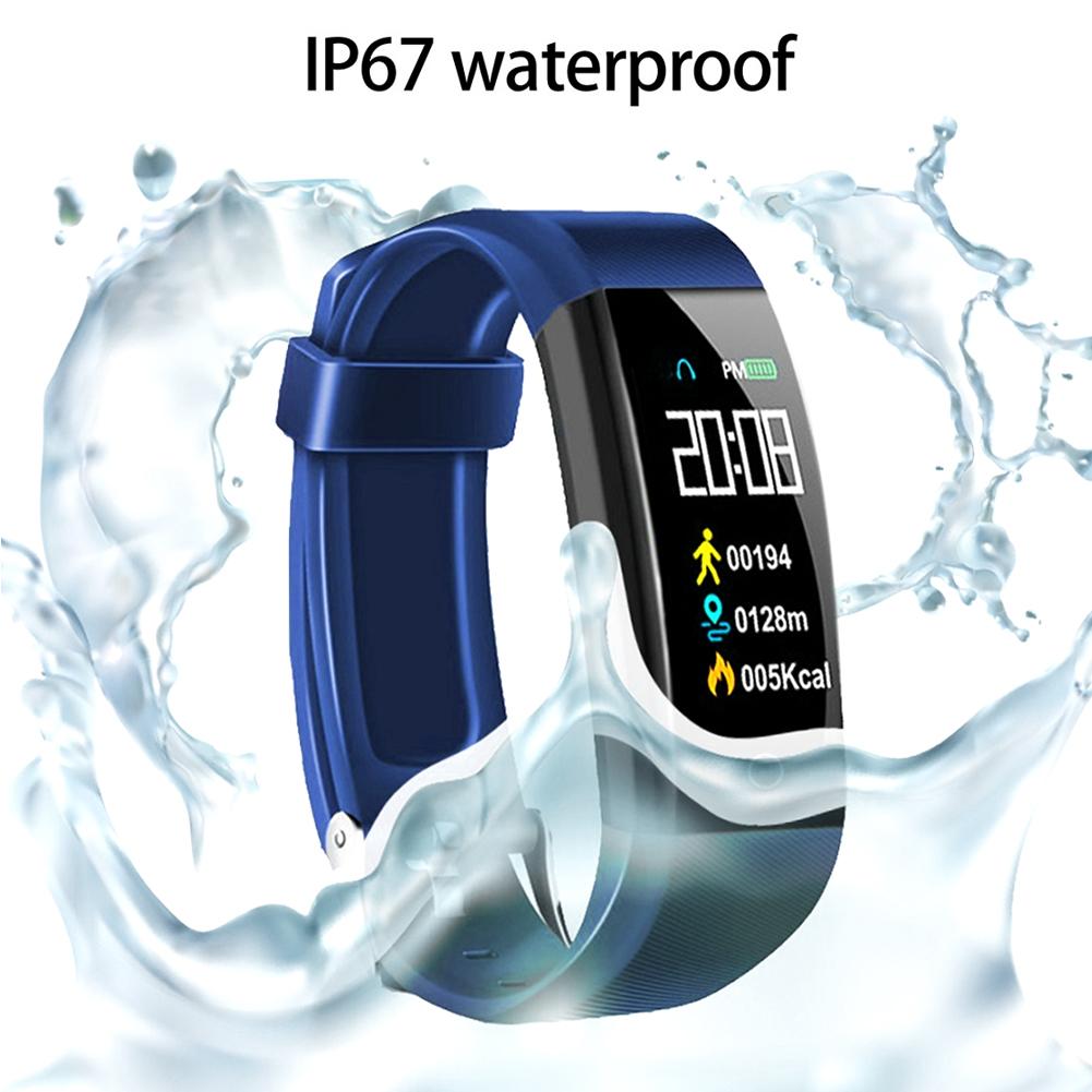 W6 Smart Bracelet Healthy Step Count Sports Watch Multifunction Smart Heart Rate MonitorBlue