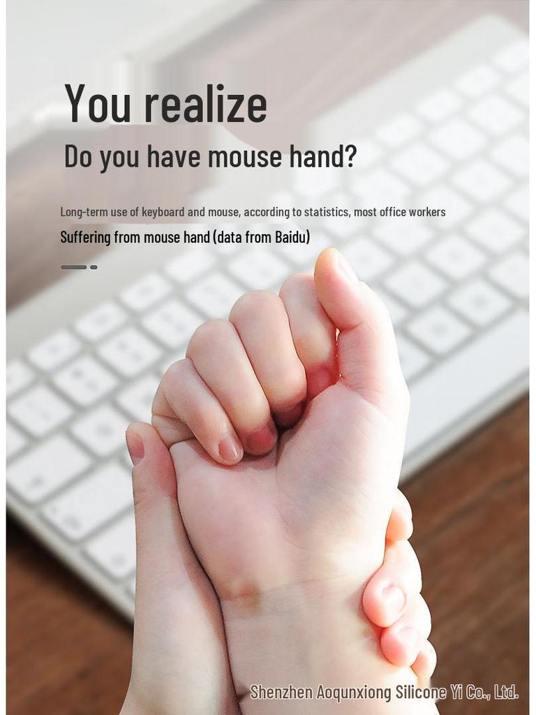 Memory Foam Mouse Pad with Silicone Wrist Support - Available In Large, Medium, and Small Sizes