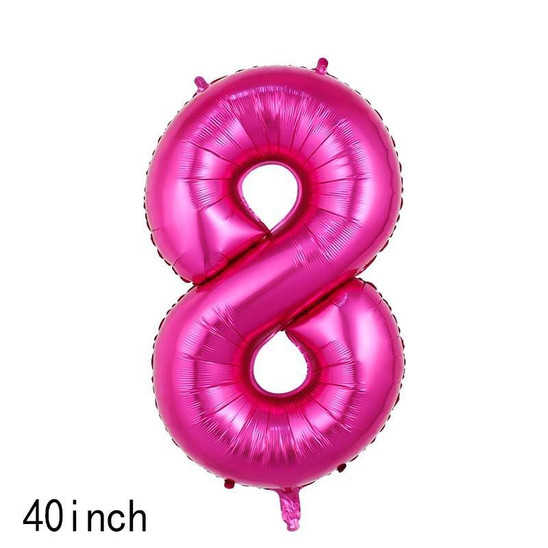 Feiern Sie mit lebhaften 32-Zoll- und 40-Zoll-Geburtstagszahlen-Folienballons für Partys