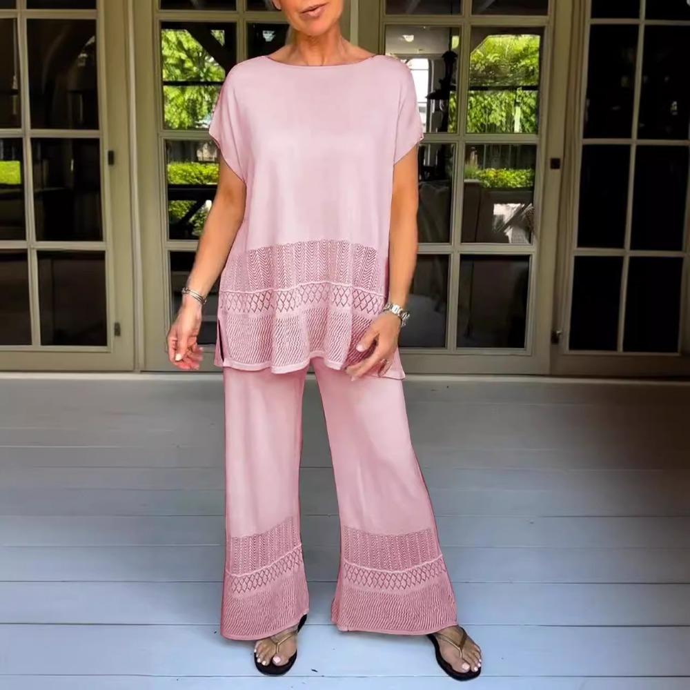 IHUASU Женский повседневный модный костюм из двух частей с открытым верхом — фото 7