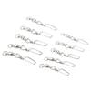 50Pcs High Strength Fishing Snap Swivels Stainless Steel B Type Ball Bearing Swivels for Saltwater F