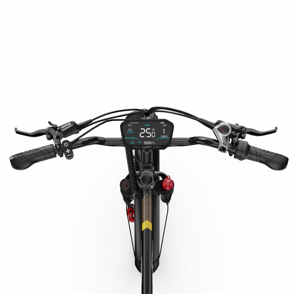 Vélo électrique Onesport OT30 Pro 20" Moteur 500W Vélo cargo électrique pliable Shimano 7 vitesses Freins à disque doubles 48V 18AH Charge maximale 180 kg