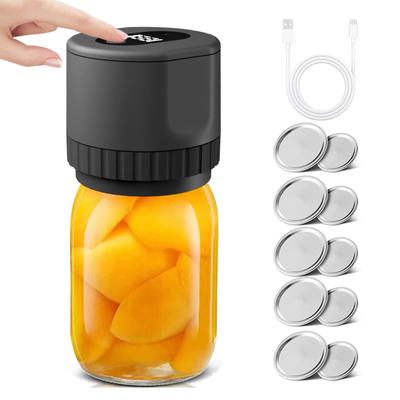 Elektrická sada vakuového těsnění Mason Jar Bezdrátový automatický zavařovač pro skladování potravin s širokým a pravidelným hrdlem Mason Jar
