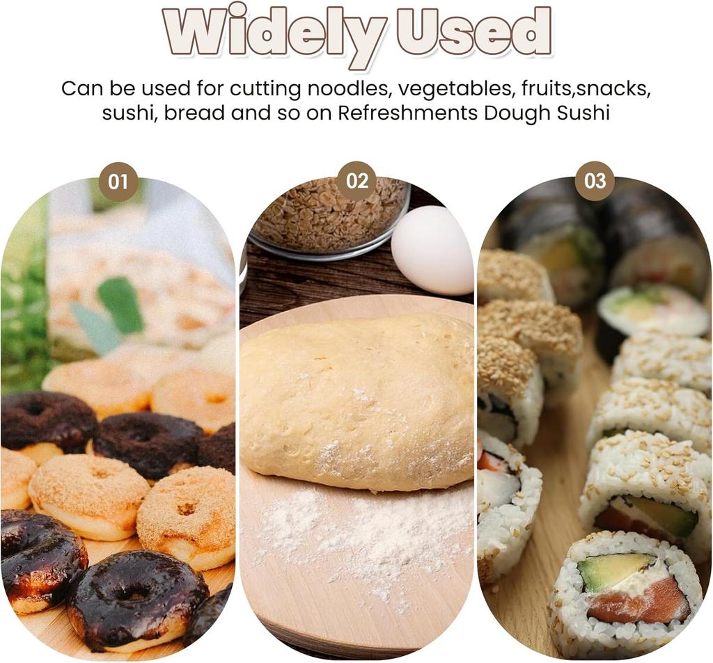 Stainless Steel Pastry Cutter Kitchen Food Scraper Chopper Versatile Kitchen Tool for Butter Baking Bread Cake Pizza and More