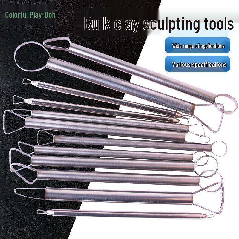 12-Piece Stainless Steel Clay Sculpting and Trimming Tool Set