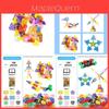 Geometrische Schneeflocken Puzzlebausteine für Kinder 3-6 Jahre Pädagogisches Konstruktionsspielzeug