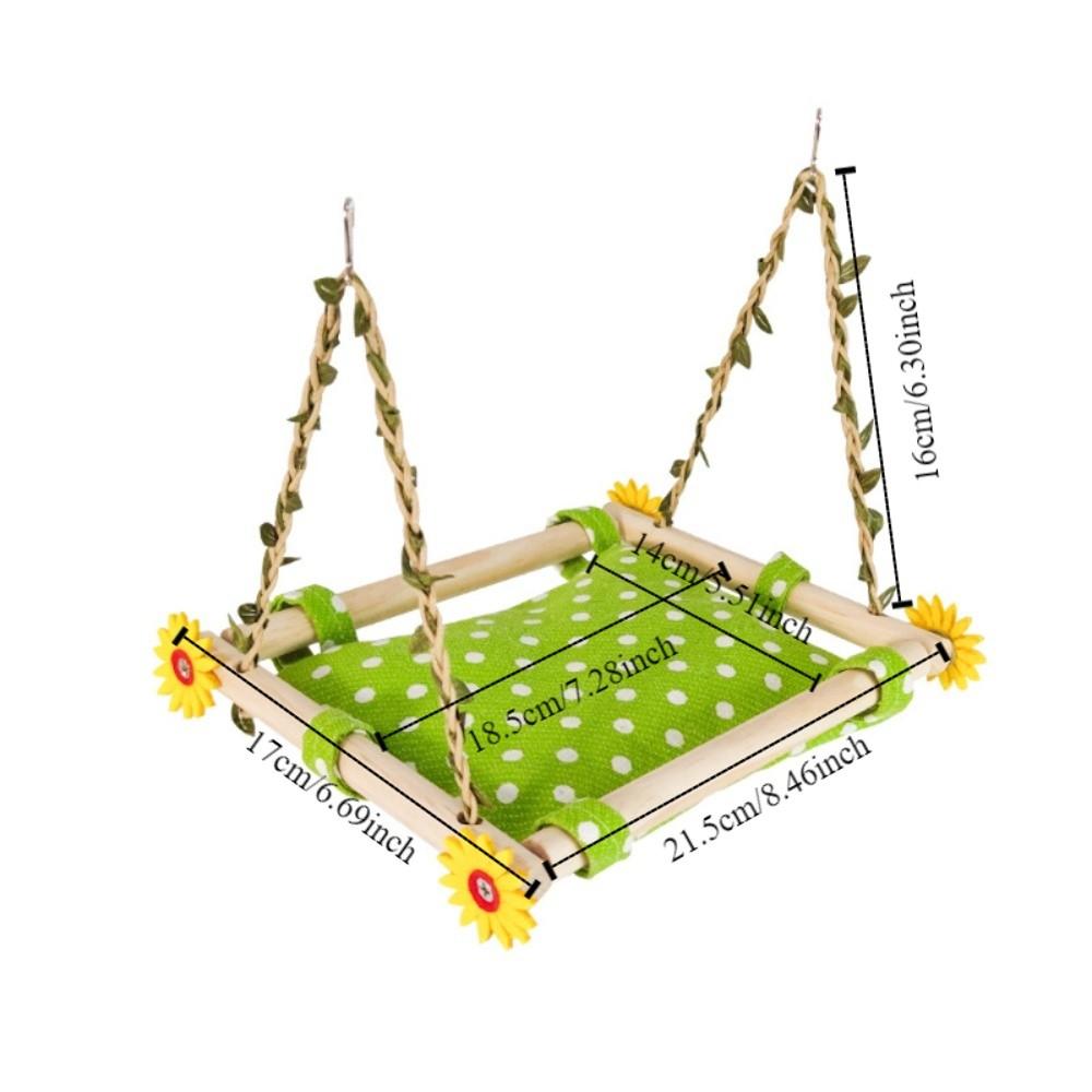 Bite Resistant Bird Swing Toy Removable Bird Cage Perch Bird Hanging Hammock  for Bird Cage