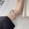 Compatible Watch Band for Apple Watch 11, iWatch Series 109876E, Huawei GT5, and Xiaomi 9 Pro - Bow Star Chain Design