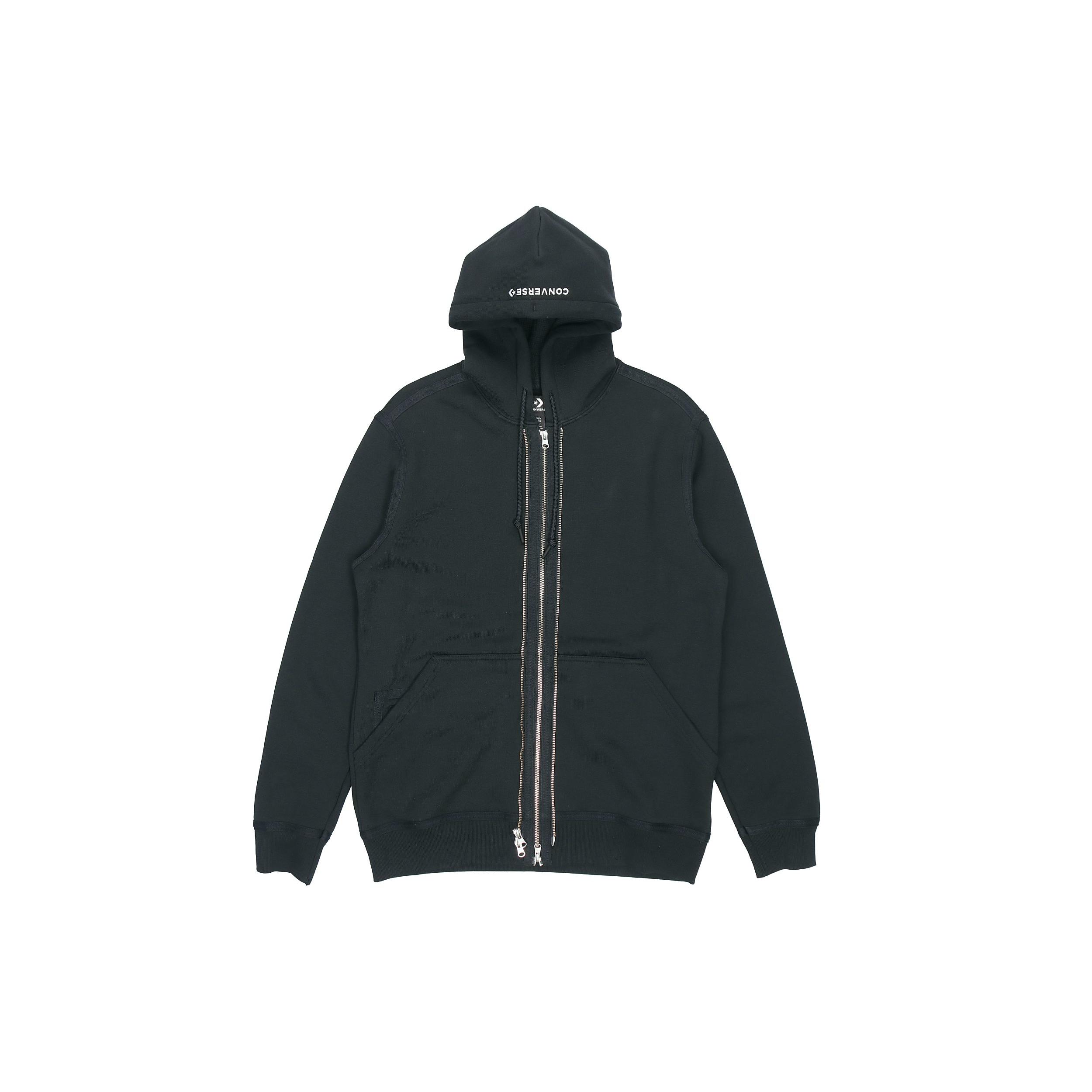 Куртки Converse Мужские Черные С Капюшоном Умеренные Другое 10019463-A01 XXS
