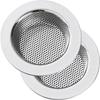 Kitchen Sink Strainer Stainless Steel, LASSHSWA Kitchen Sink Drain Strainer, Sink Strainers for Kitchen Sinks with Large Wide Rim 4.5" Diameter (2
