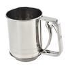 Stainless Steel Flour Sifter with Handle Mesh Cooking Accessory Double Layer